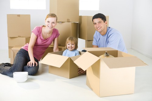 Commercial moving team planning an office relocation in Edgware