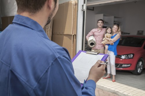 Removal van quote example for a busy Edgware street
