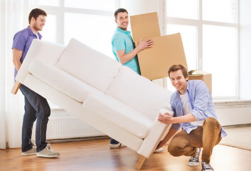 Man with a van service loading furniture for a local Edgware move