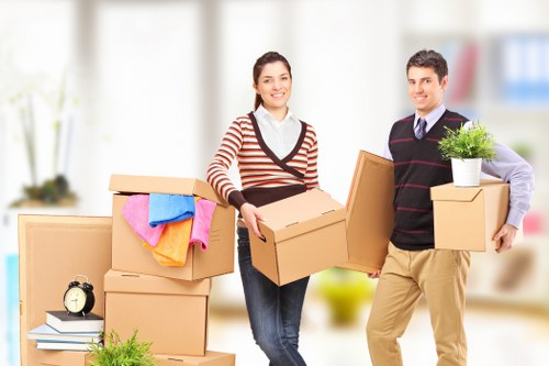 Professional packing boxes and moving supplies for an Edgware home move