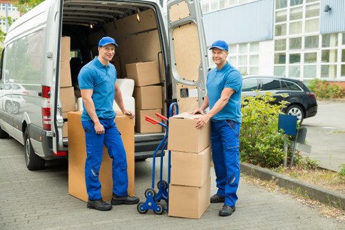 Household items being loaded for a professional removals service in Edgware