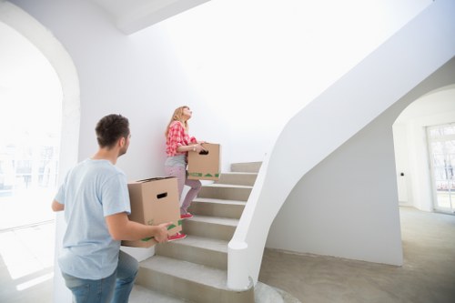 Careful loading of boxes and furniture for removals in Edgware